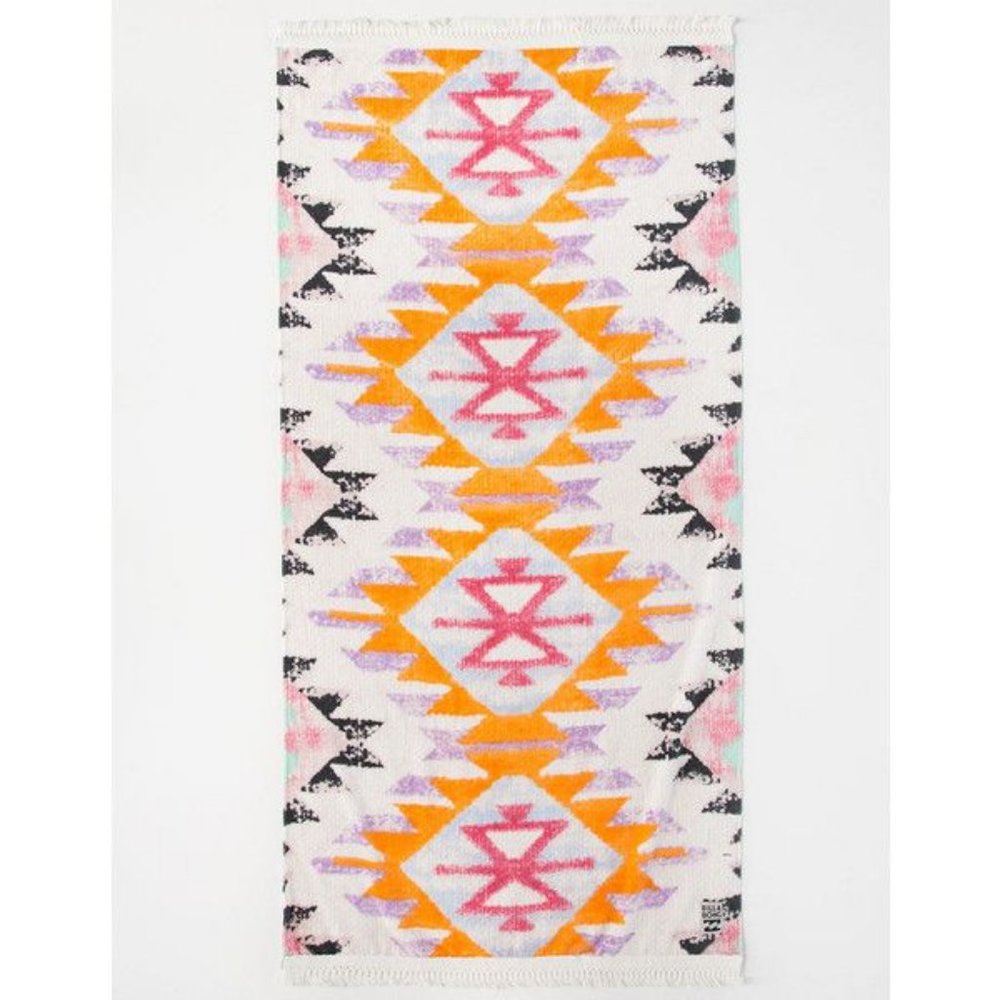 Billabong Rigid Tide Beach Towel Southwestern Tribal Print with fringe ends!